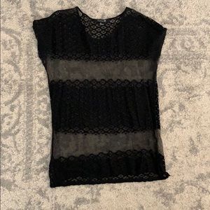 Black lace top